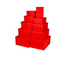 Коробка Классика красный (19*13*7,5-37,5*29*16см)