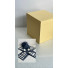 Набор подарочных коробок 5 в 1 WOW-эффект бумага тиснение РОГОЖКА  куб 210x210x210